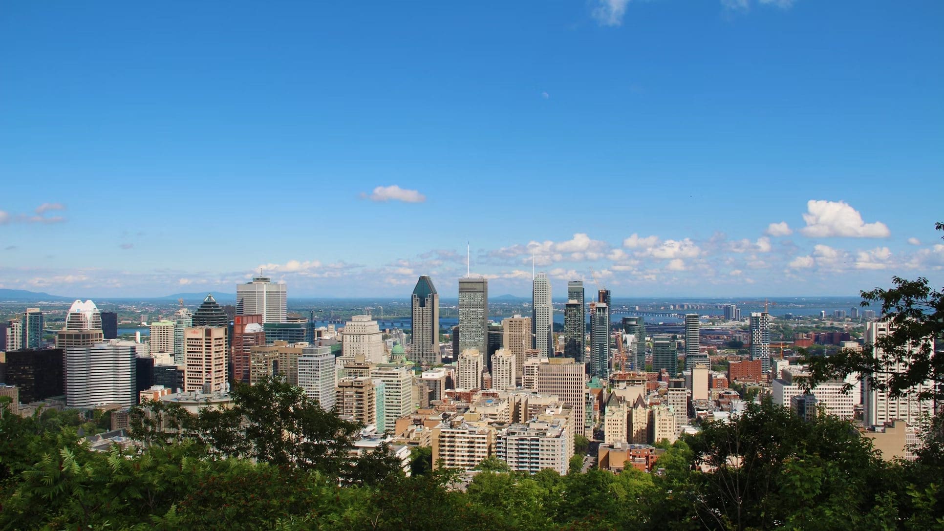 Vue panoramique de la ville de Montréal